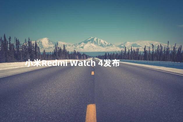 小米Redmi Watch 4发布